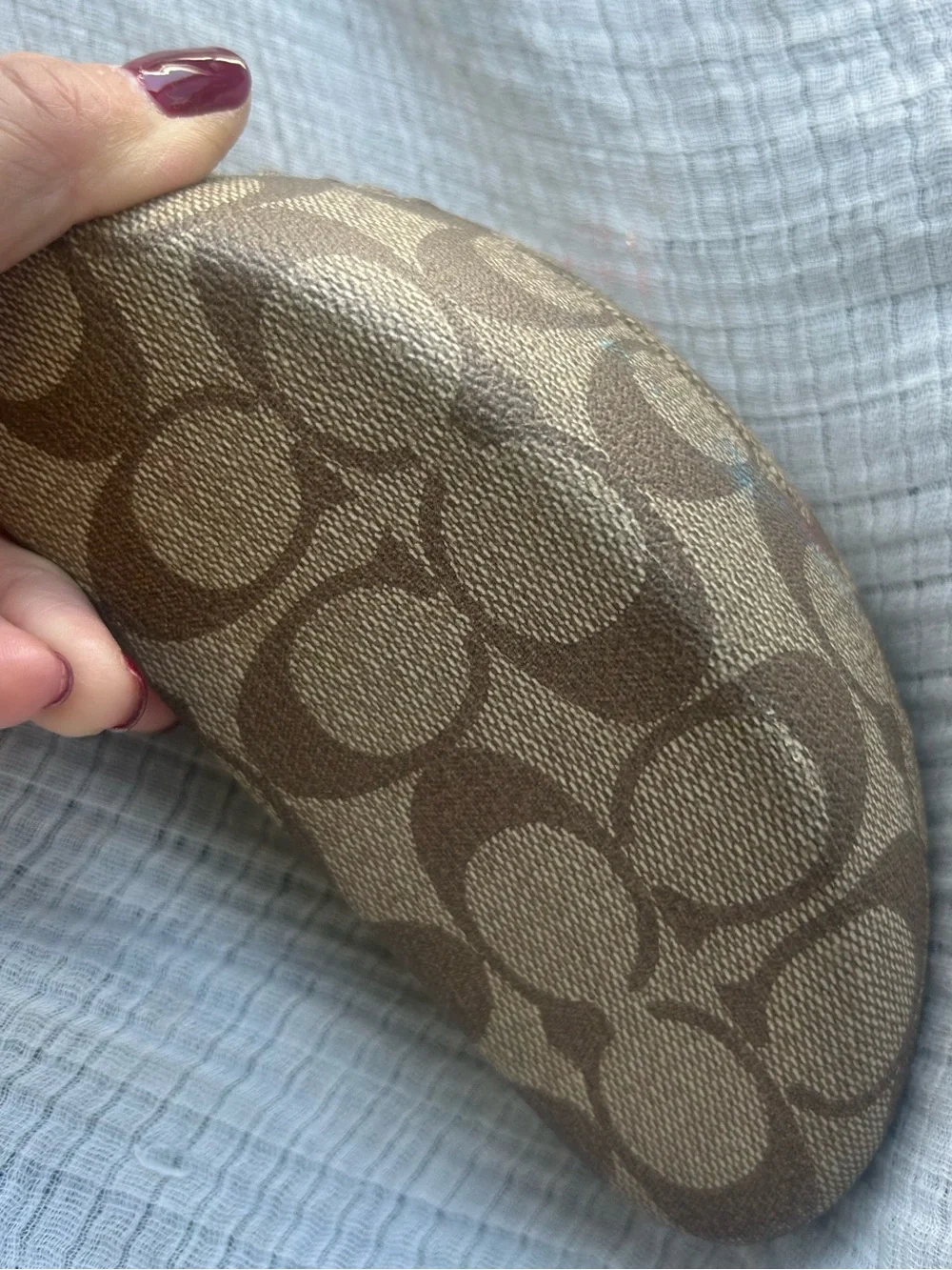 Coach mongram glasses case